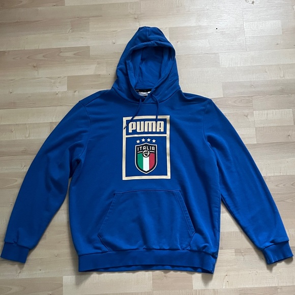Puma Other - PUMA Italia Blue Hoodie for Men